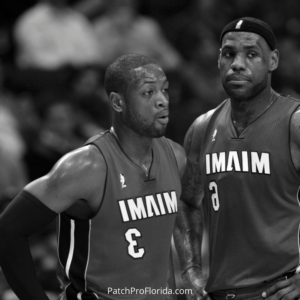 Miami Heat Championship team with LeBron James