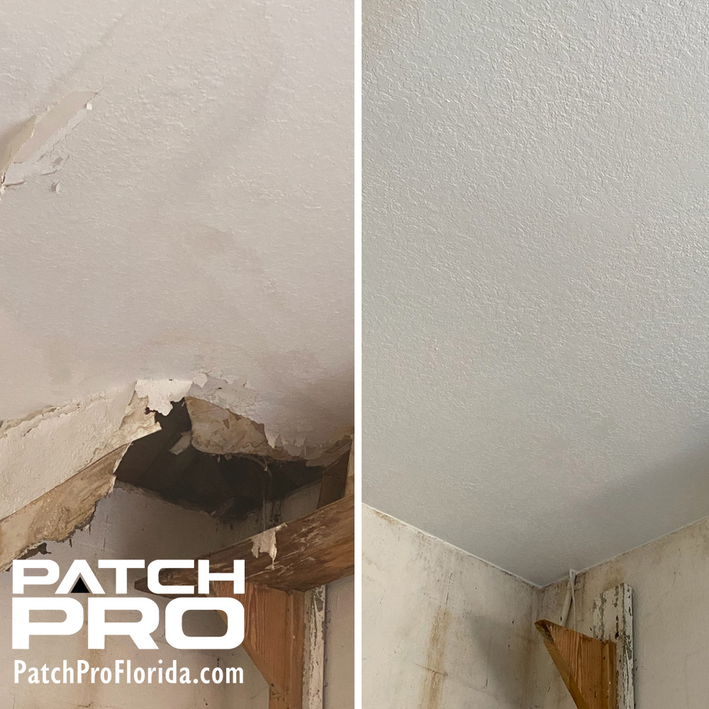 Garage ceiling repair - drywall