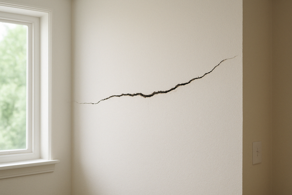when a wall crack is too big to repair yourself
